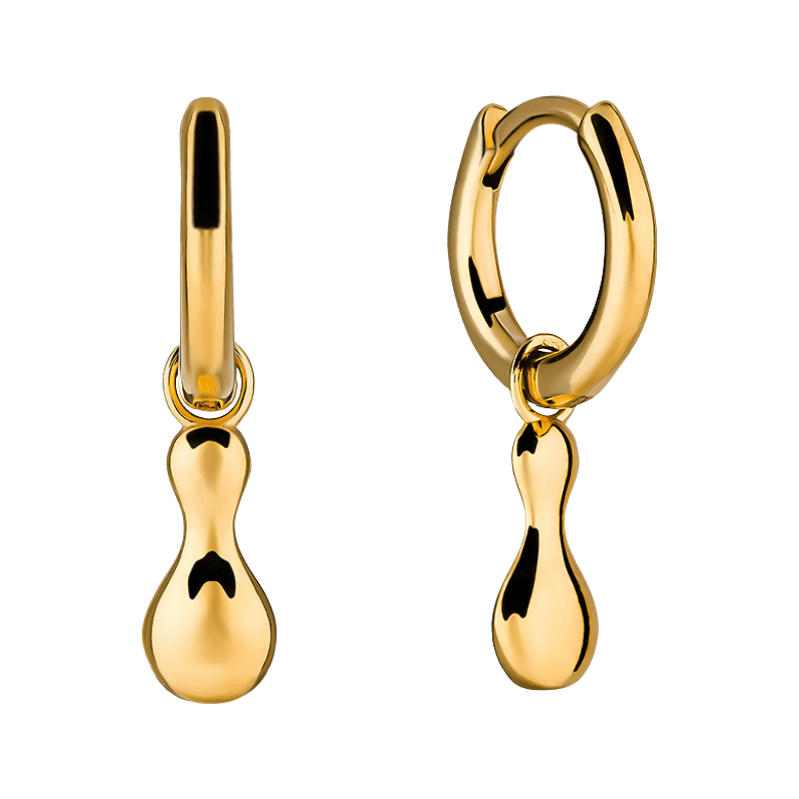 Olivie Strieborné krúžky KVAPKA GOLD 9467 63523331