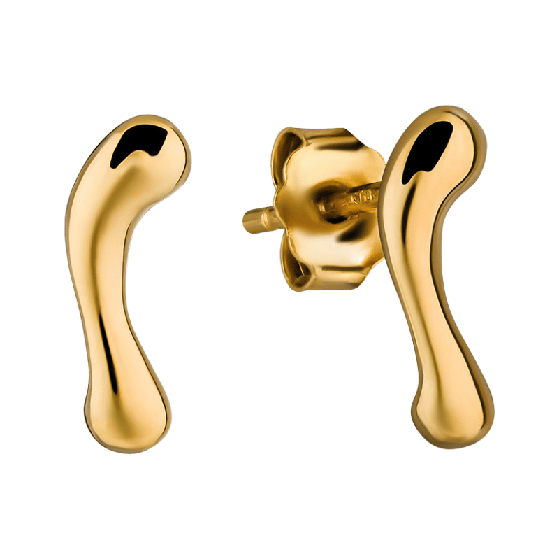 Olivie Strieborné náušnice KAP GOLD MINI 9469 63523333