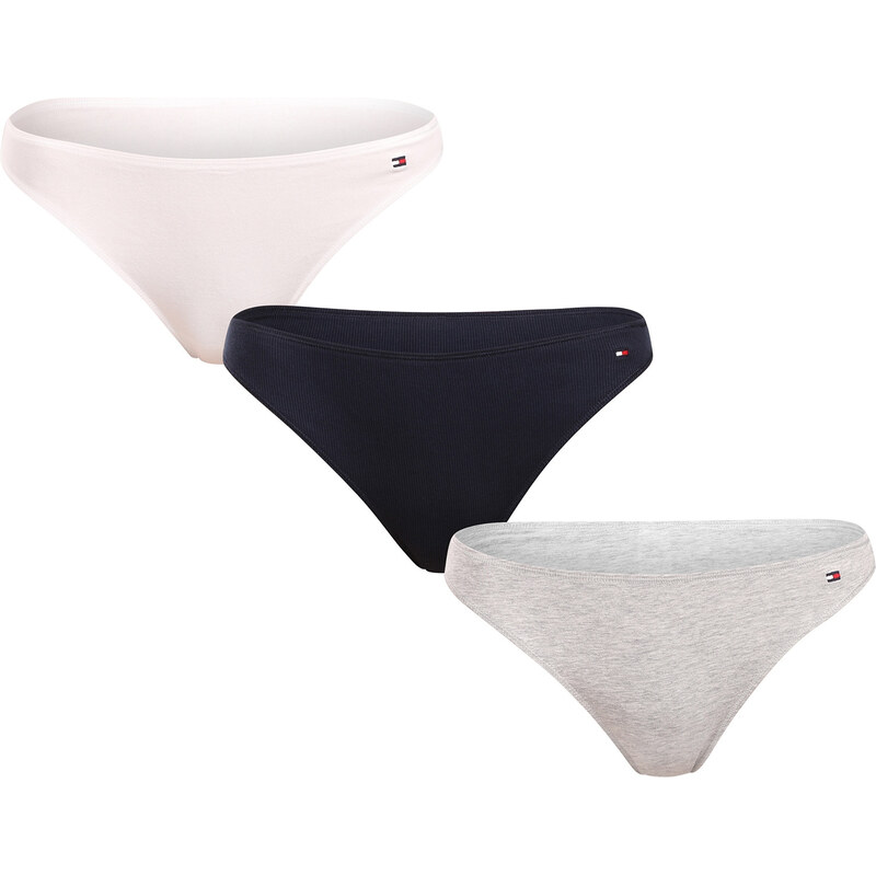 3PACK dámske tangá Tommy Hilfiger viacfarebná (UW0UW05752 0V7) 63524616