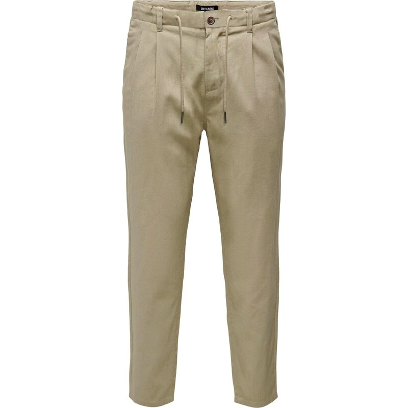 Only & Sons Plisované nohavice ONSLeo kamenná 63143962