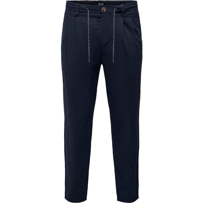 Only & Sons Plisované nohavice ONSLeo námornícka modrá 55924326