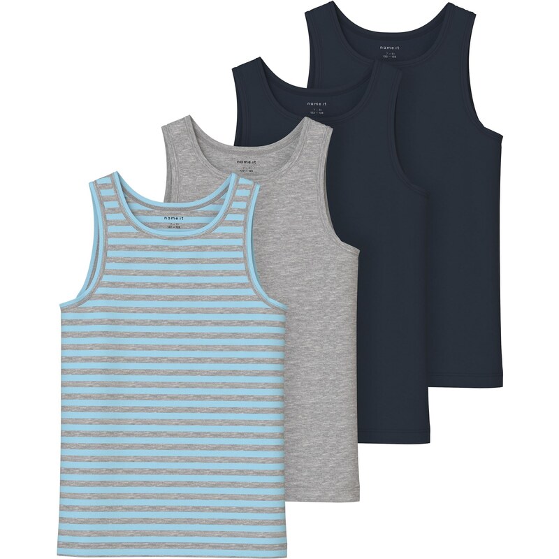 NAME IT Tielko tmavomodrá / nebesky modrá / sivá melírovaná 61561452