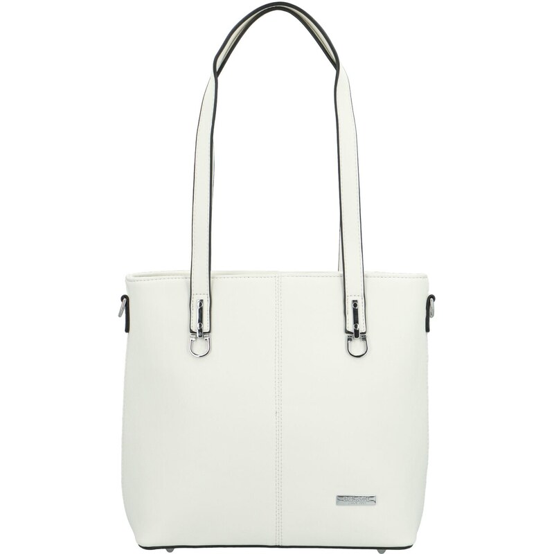 Dámska kabelka na rameno biela - Delami Royal Class biela 63541086