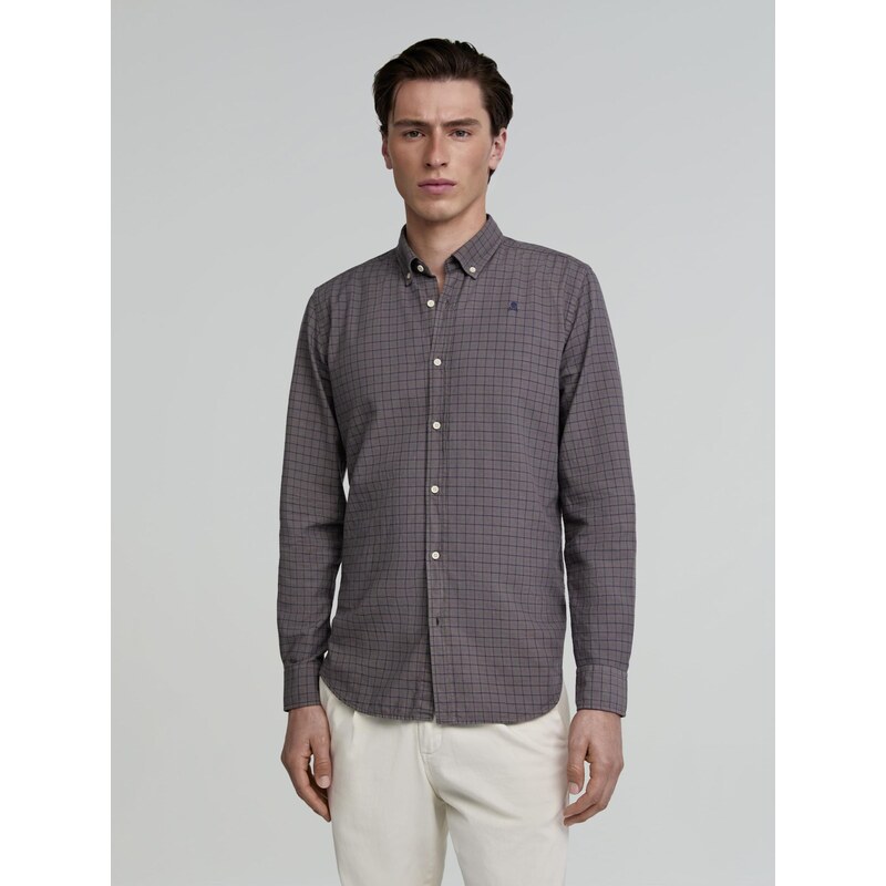 Scalpers Košeľa Country námornícka modrá / farby bahna 65644984