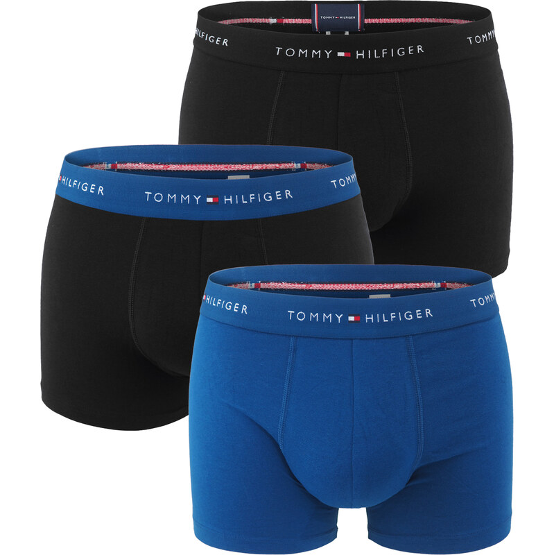 TOMMY HILFIGER - boxerky 3PACK signature cotton essentials black & 63535292