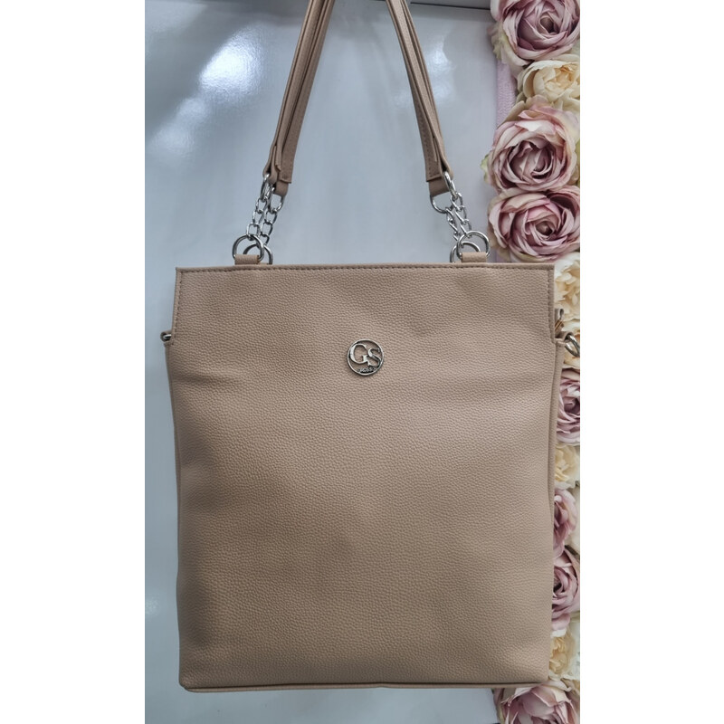 Katrins Fashion Štýlová hnedá kabelka na plece Grosso 63540438