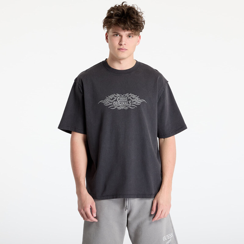 Tričko GUESS Originals Eco Heavyweight T-Shirt Jet Black A996 XL 63540956
