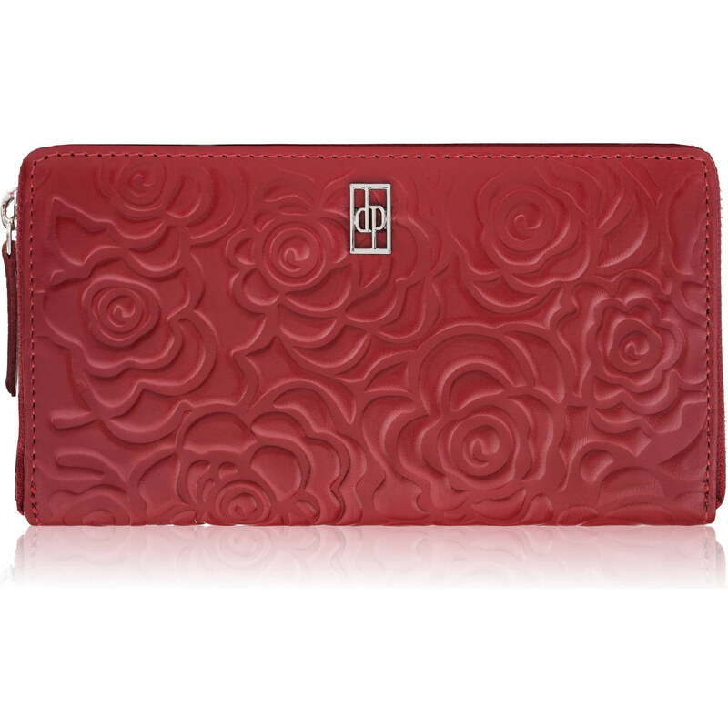 Paolo Peruzzi Dámska peňaženka z prírodnej kože s kvetinovým vzorom | 63540162