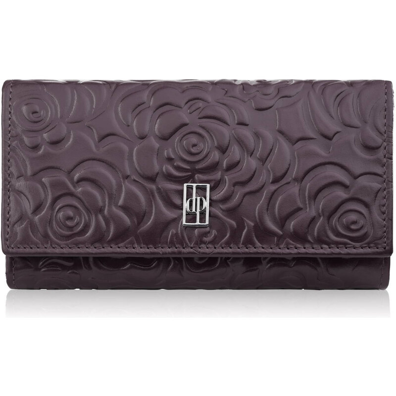 Paolo Peruzzi Dámska kožená peňaženka s kvetinovým vzorom a RFID 63540167