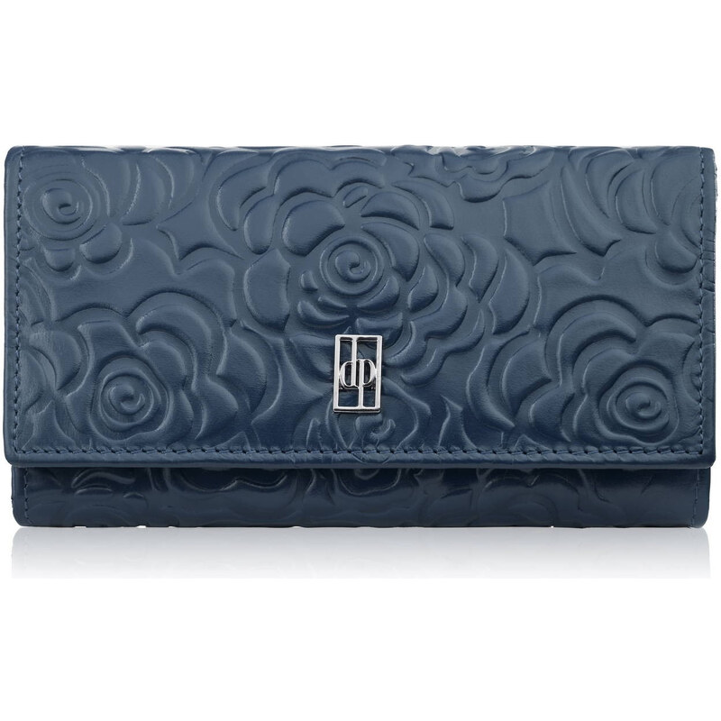 Paolo Peruzzi Dámska kožená peňaženka s kvetinovým vzorom a RFID 63540169