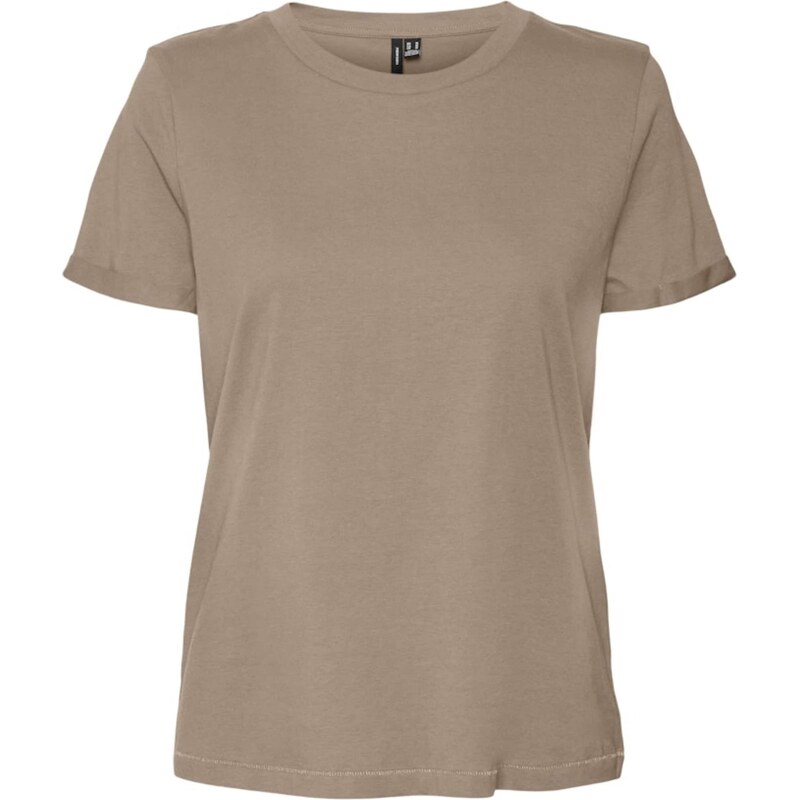 VERO MODA Tričko VMPaula tmavobéžová 63545986