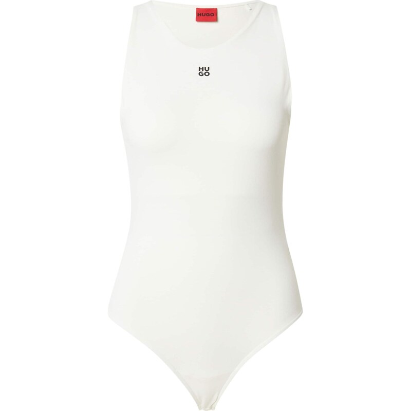 HUGO Košeľové body Dasiel čierna / prírodná biela 63546241