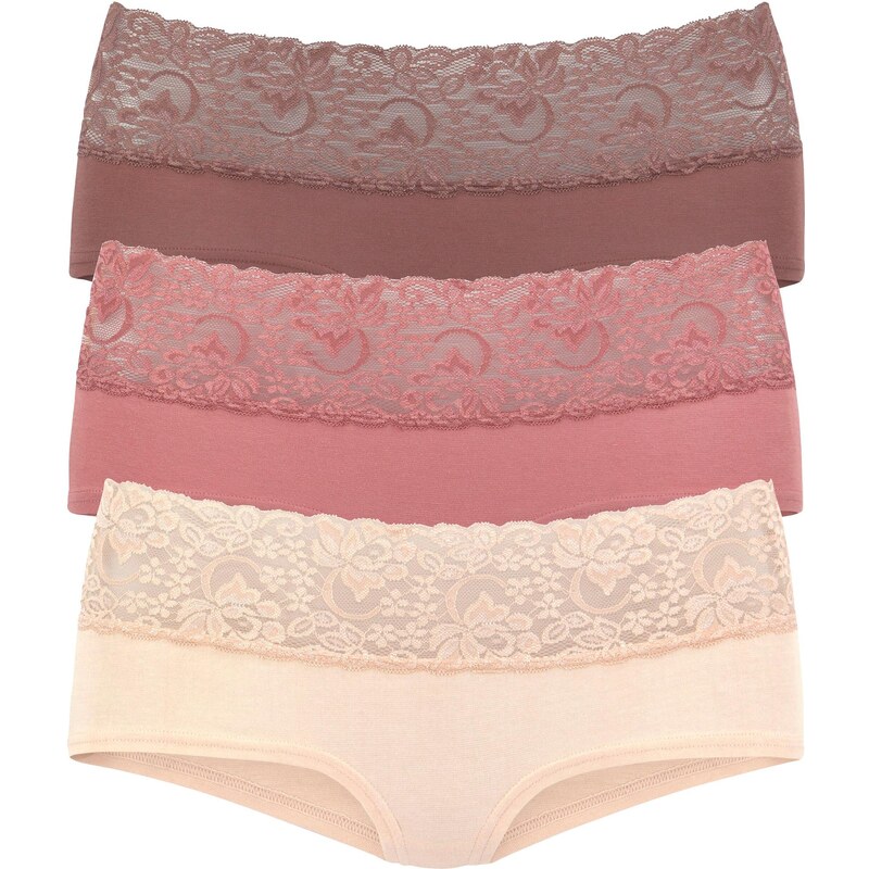 VIVANCE Nohavičky farba lesného ovocia / púdrová / burgundská 63681834