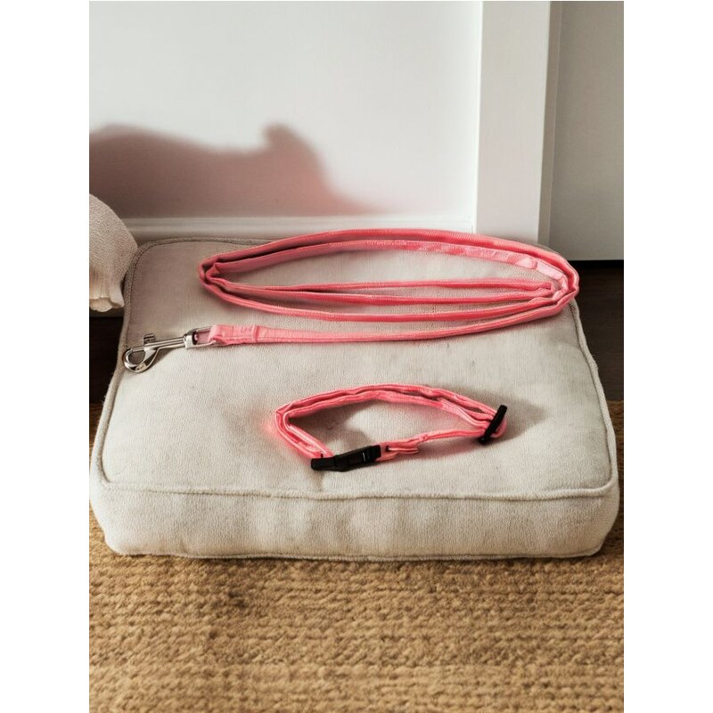 Sinsay - Set: obojok a vodítko pre psov - pastelová ružová 65761088