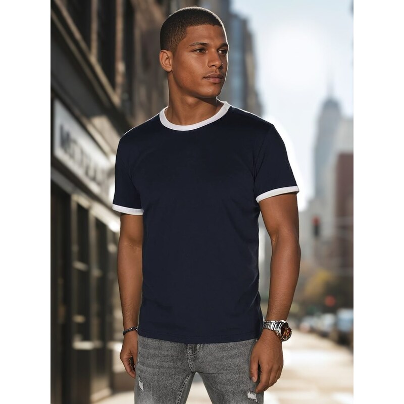 Dstreet Pohodlné granátové pánske tričko 63552279