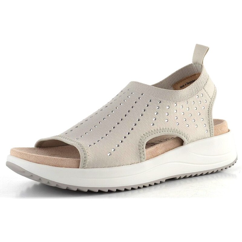 Caprice úpletové sandále Lt Grey Knit 9-28706-42 62752584