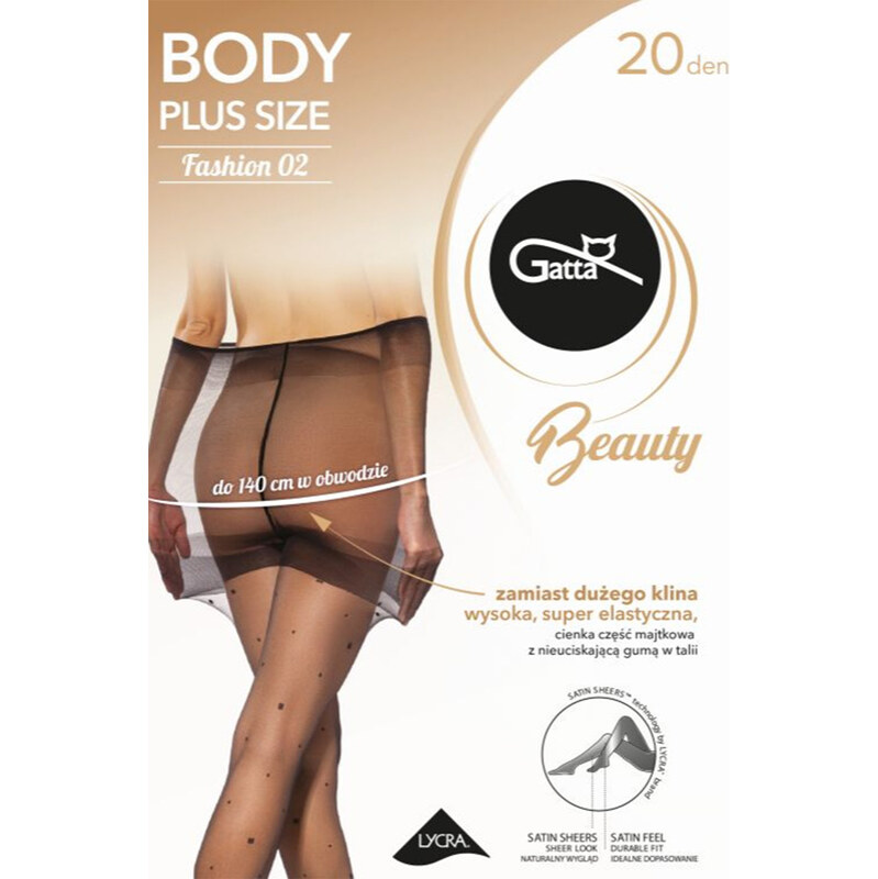 Pančuchové nohavice Gatta Body Plus Size 02 64237566