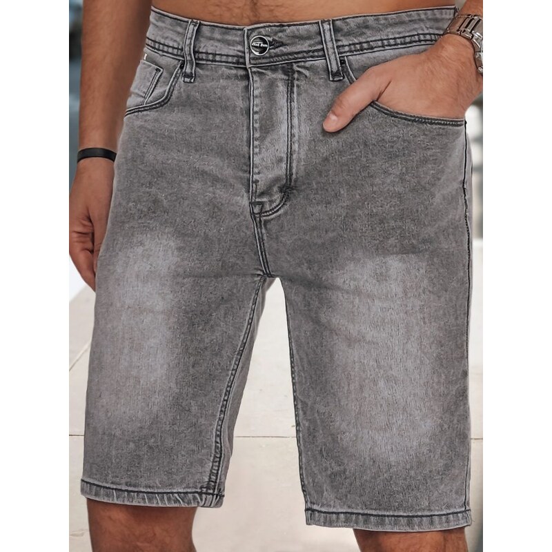 Dstreet Trendy šedé rifľové kraťasy 63774224