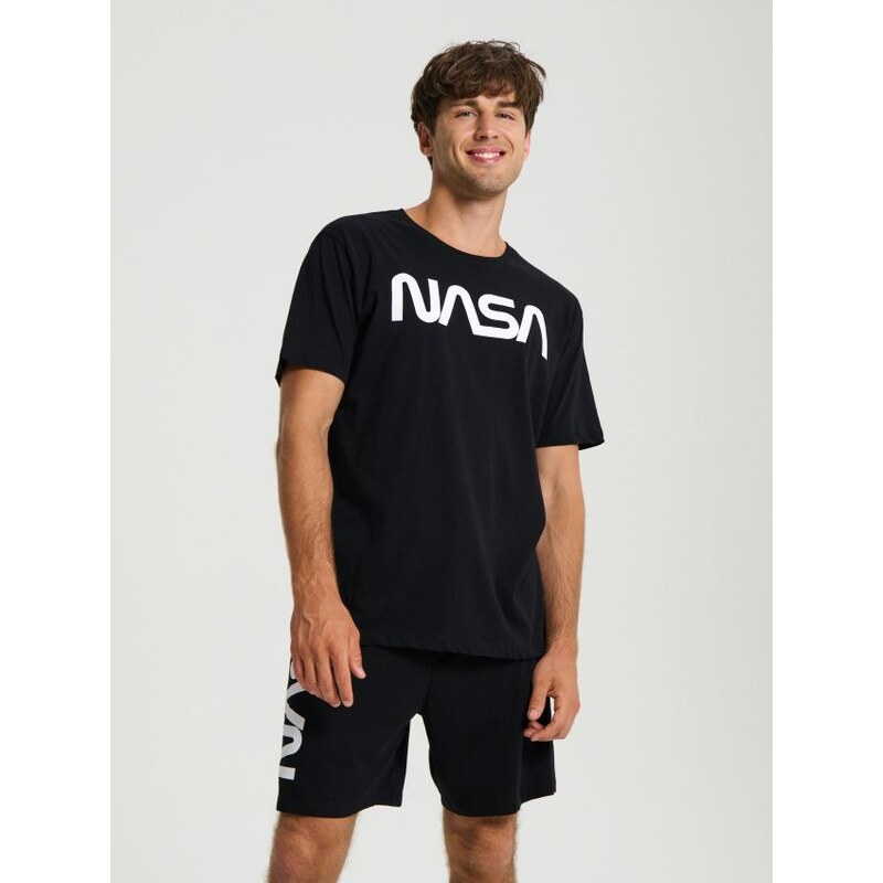 Sinsay - Dvojdielne pyžamo NASA - čierna 65742870