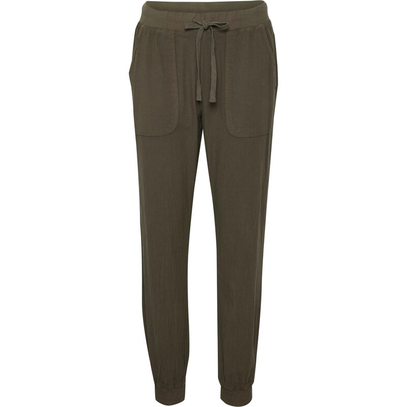 Kaffe Nohavice KAnaya tmavozelená 23611943