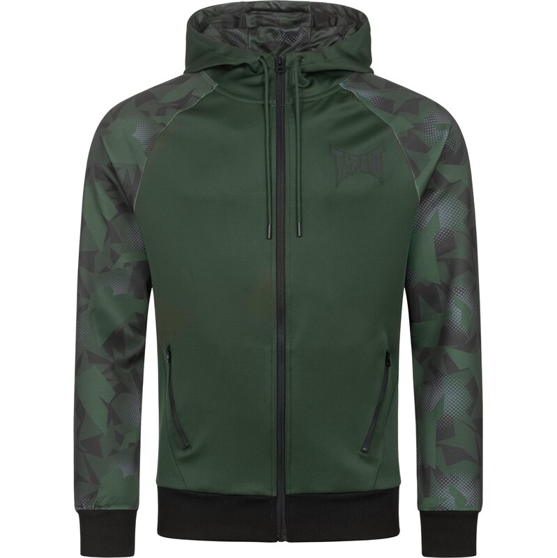 Tapout Športová mikina so zipsom antracitová / svetlosivá / jedľová / 63956531