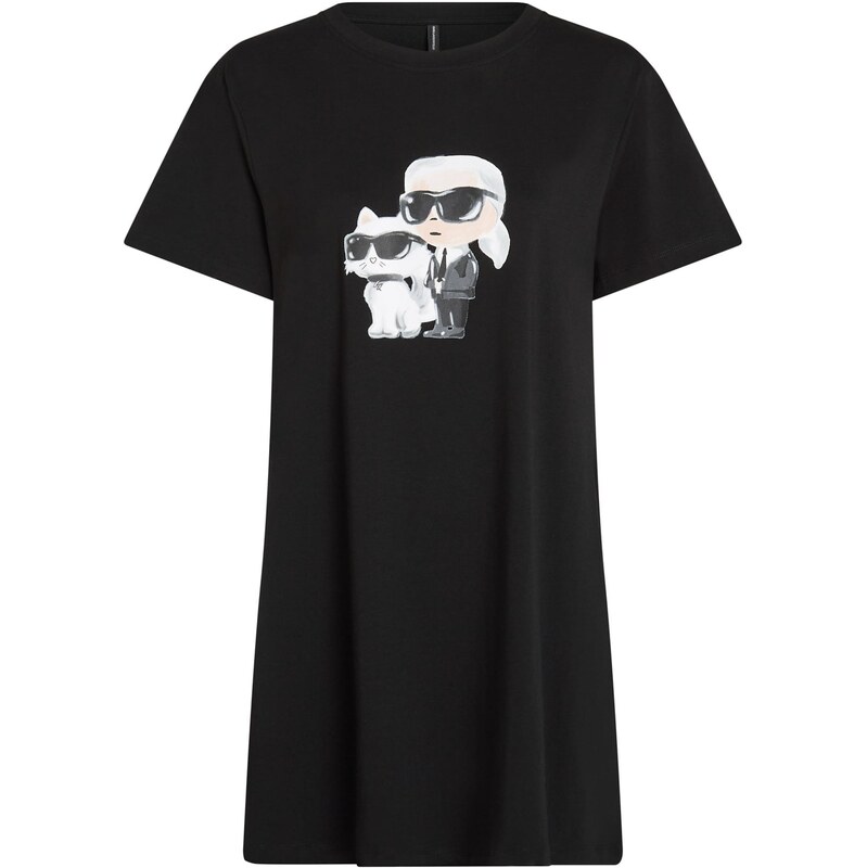 Karl Lagerfeld Nočná košieľka telová / čierna / biela 63556335