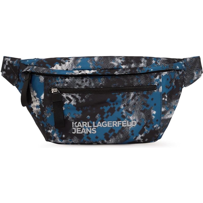 KARL LAGERFELD JEANS Ľadvinka modrá denim / čierna / biela 63694491