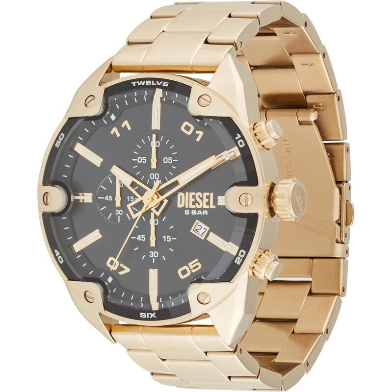 DIESEL Analógové hodinky zlatá / čierna 64865891