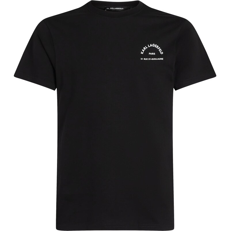 Karl Lagerfeld Tričko Rue St-Guillaume čierna / biela 63556414
