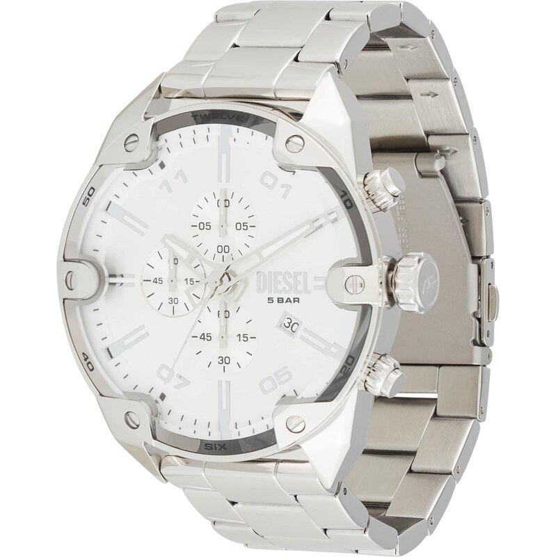 DIESEL Analógové hodinky strieborná 64865893