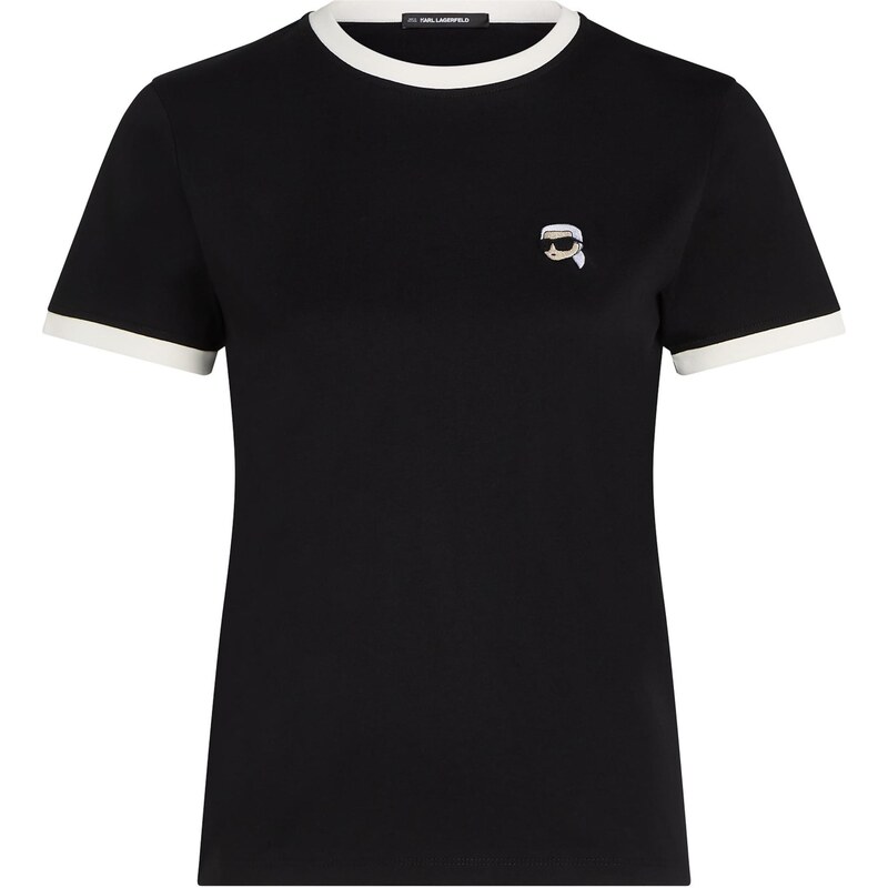 Karl Lagerfeld Tričko čierna / prírodná biela 63556377