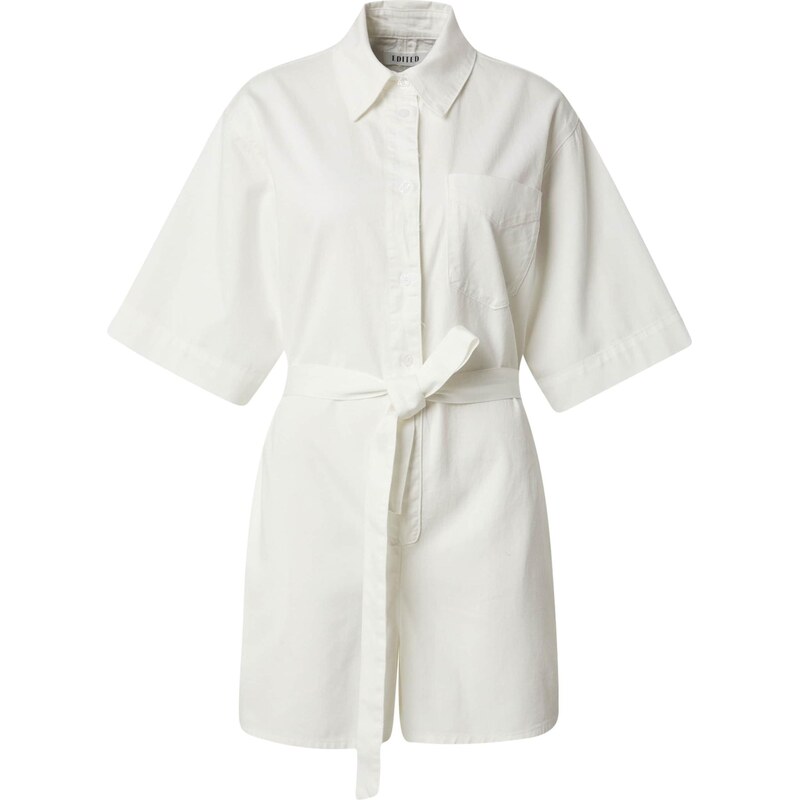 EDITED Overal Nuria biela / biely denim 63556883