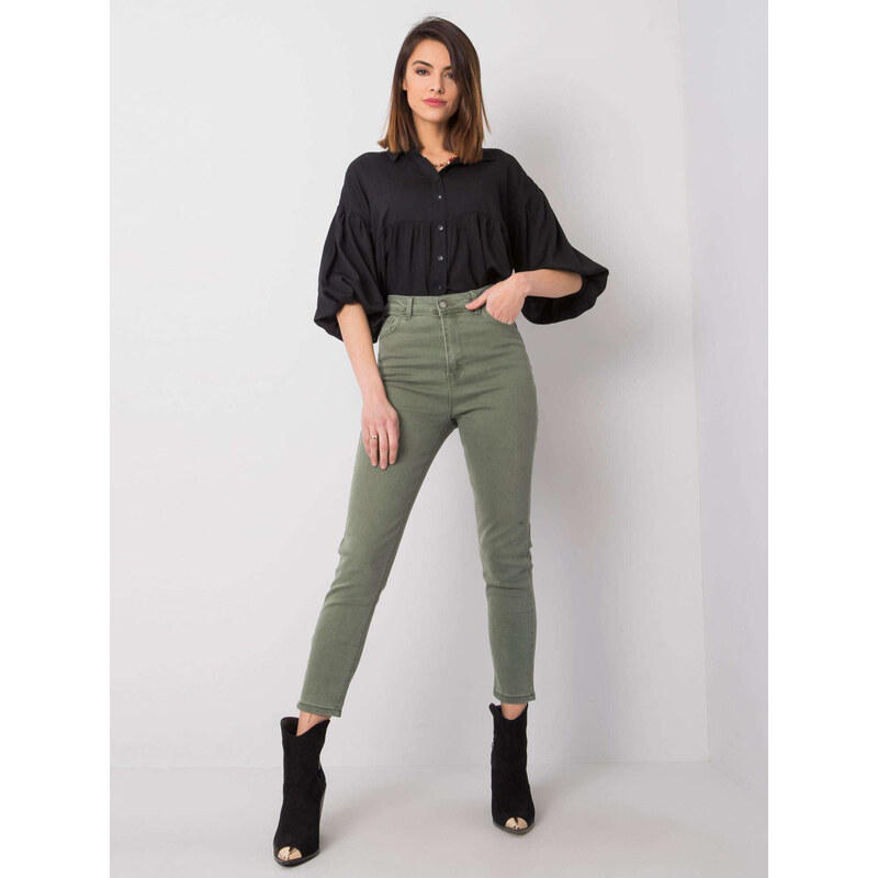 RUE PARIS Jeans trousers-319-SP-6056.43-khaki 64682261