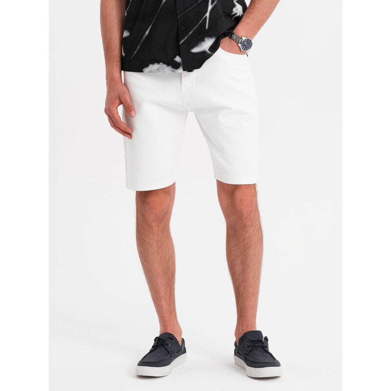 Ombre Mens denim shorts with a classic cut - white 64793148