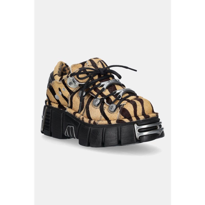 Kožené tenisky New Rock PELO CEBRA 63565339