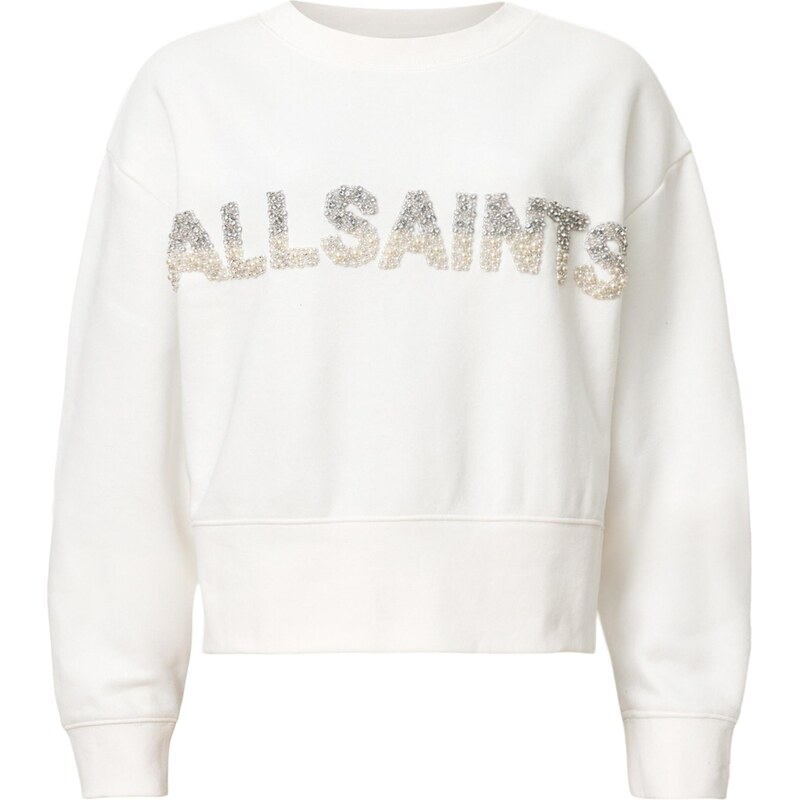 AllSaints Mikina PEARL SEPARO biela 63570917