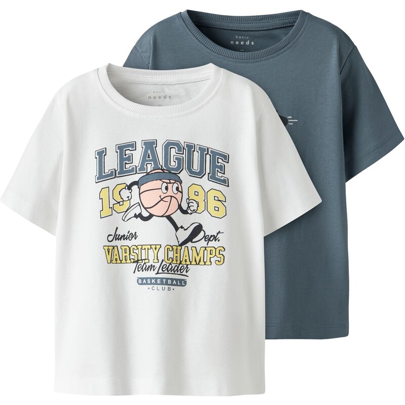 NAME IT Tričko NMMVICTOR zafírová / žltá / čierna / biela 63570932