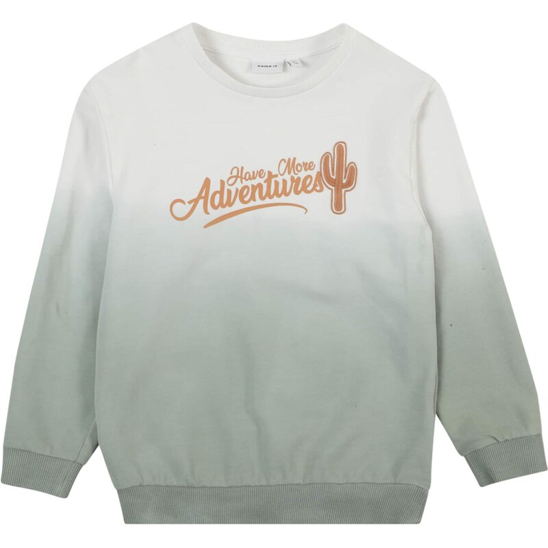 NAME IT Mikina NMMHAKKI sivá / oranžová / biela 63571019