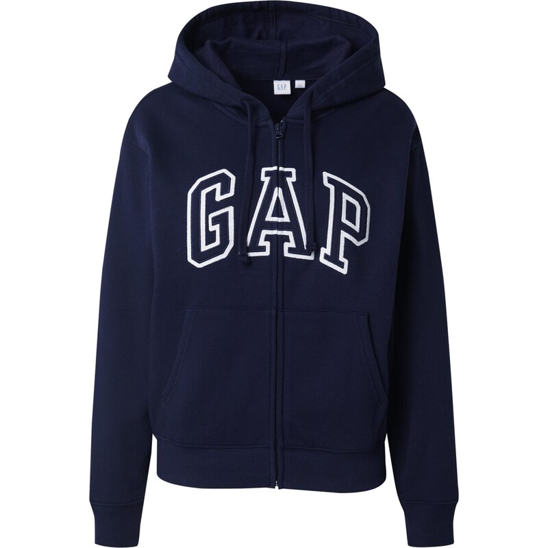 GAP Tepláková bunda HERITAGE námornícka modrá / biela 63571065