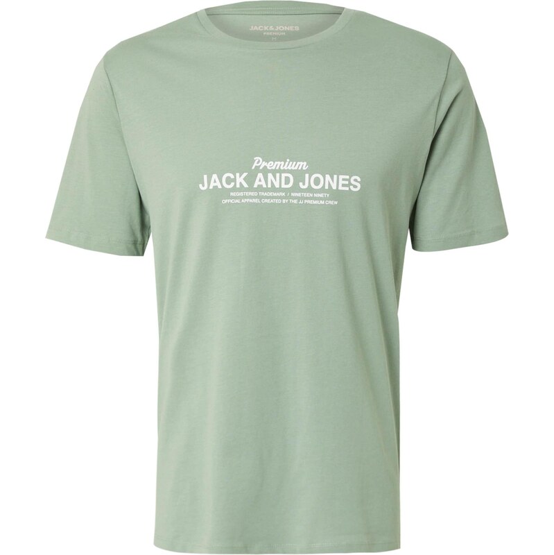 Jack & Jones Premium Tričko JPRBLAFERRIS svetlozelená / biela 63571129