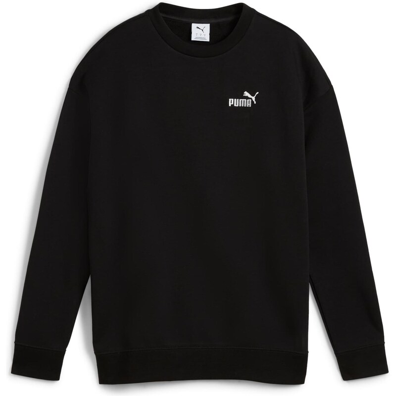 PUMA Športová mikina ESS Small No. 1 čierna / biela 64565392