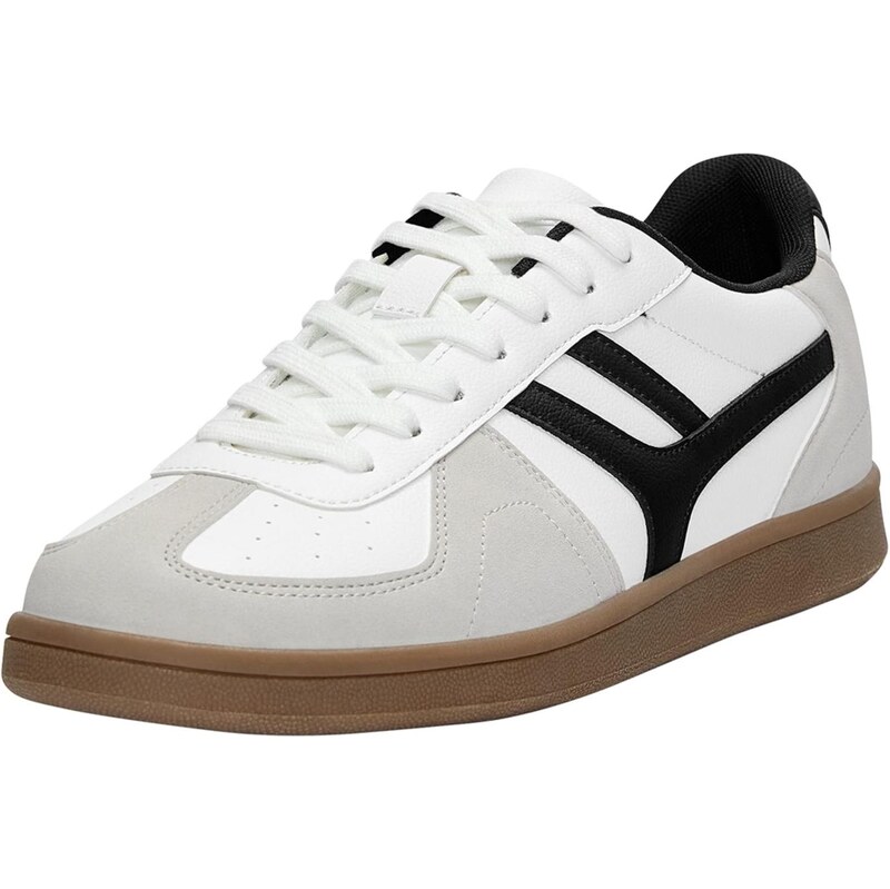 Pull&Bear Nízke tenisky svetlozelená / čierna / biela 65772738