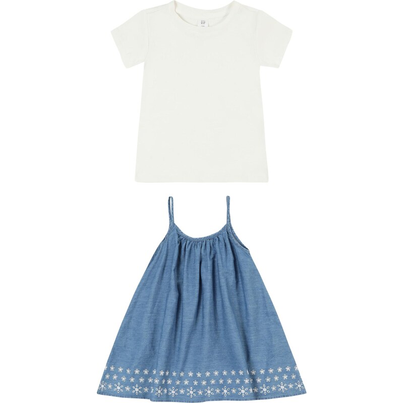 GAP Set modrá denim / biela 63571200