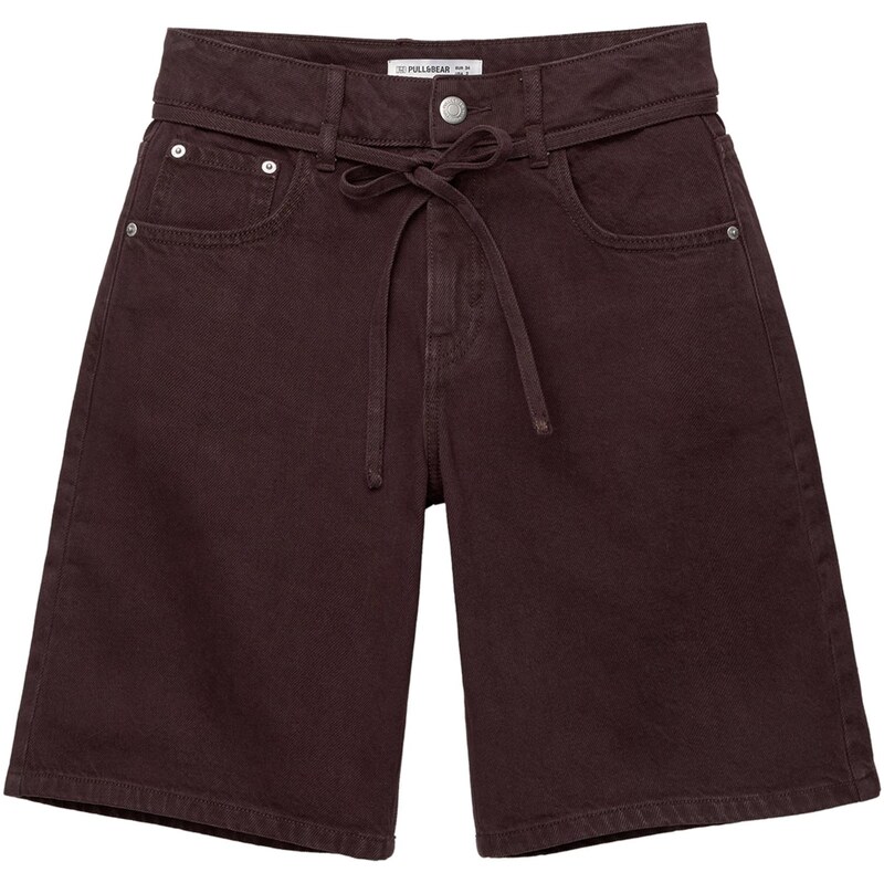 Pull&Bear Džínsy tmavohnedá 65878689