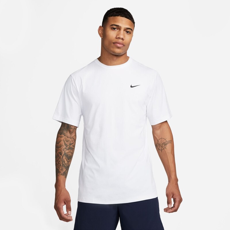 Nike Hyverse Mens Dri-FIT UV Short-Sleeve Versatile Top WHITE/BLACK 65971056
