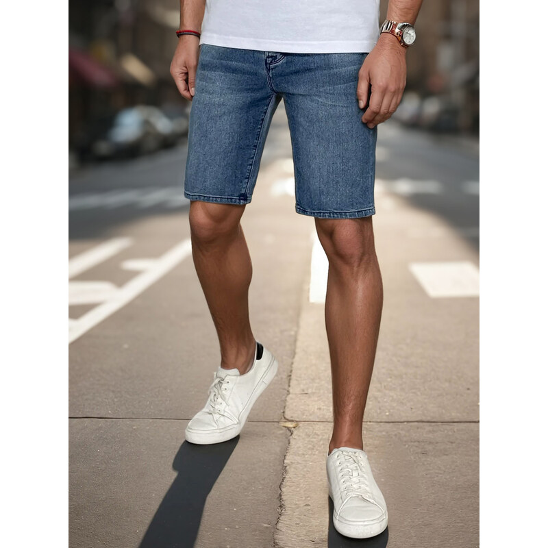 Pánske džínsové kraťasy Farba tmavo šedá DSTREET SX2351 66099539