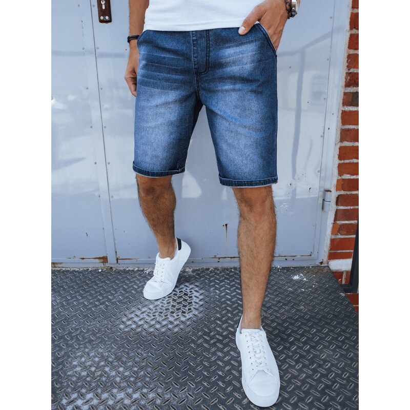 Dstreet Moderné modré rifľové kraťasy 63774227