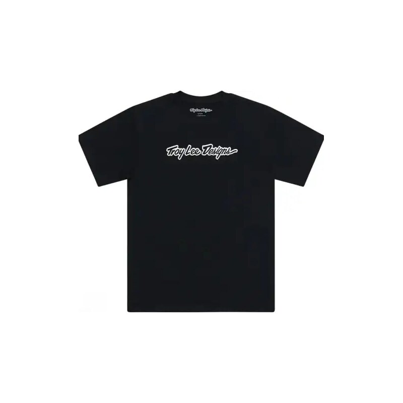 E-shop Troy Lee Designs Signature tričko krátky rukáv Black vel. S