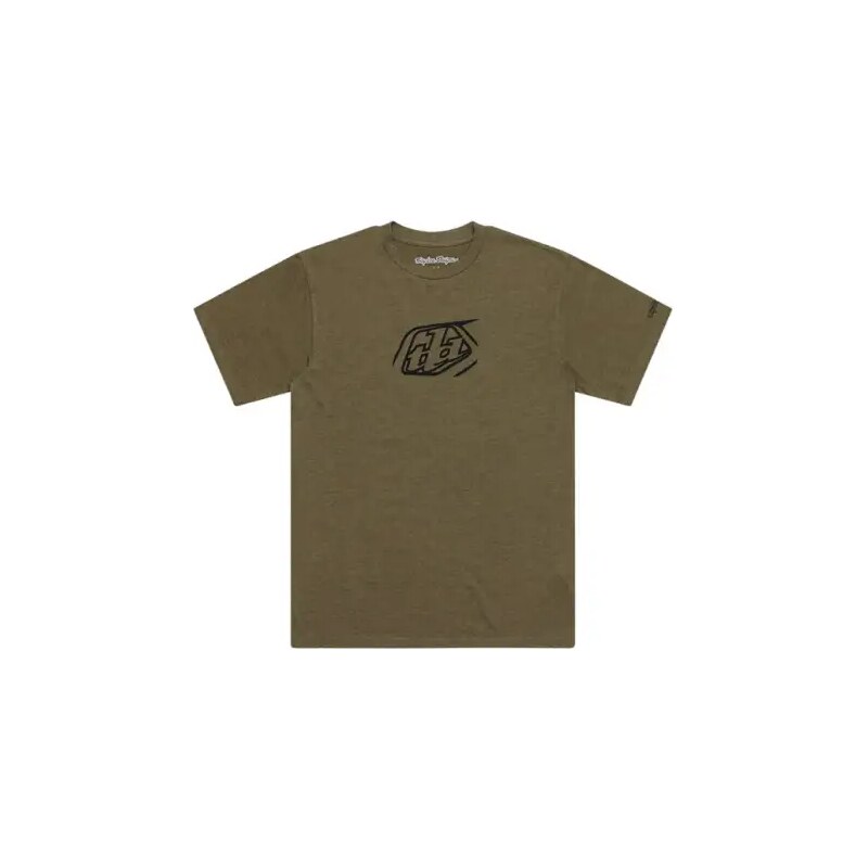 Troy Lee Designs Badge tričko krátky rukáv Olive Heather vel. M 63581615