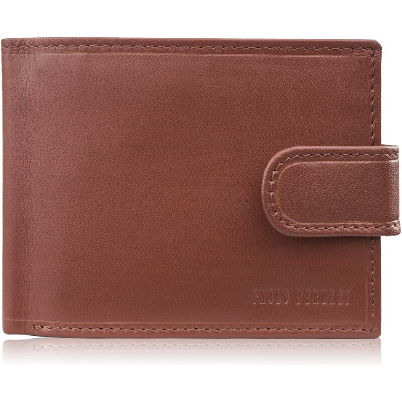 Paolo Peruzzi Pánska kožená peňaženka RFID | koňak AL-16-CG 63581823